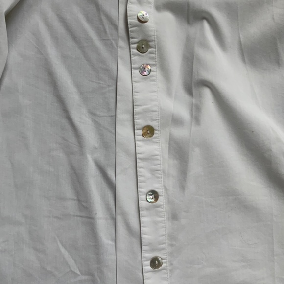 ZAC & RACHEL White Collar Button Down Shirt. Size M. - Picture 6 of 8
